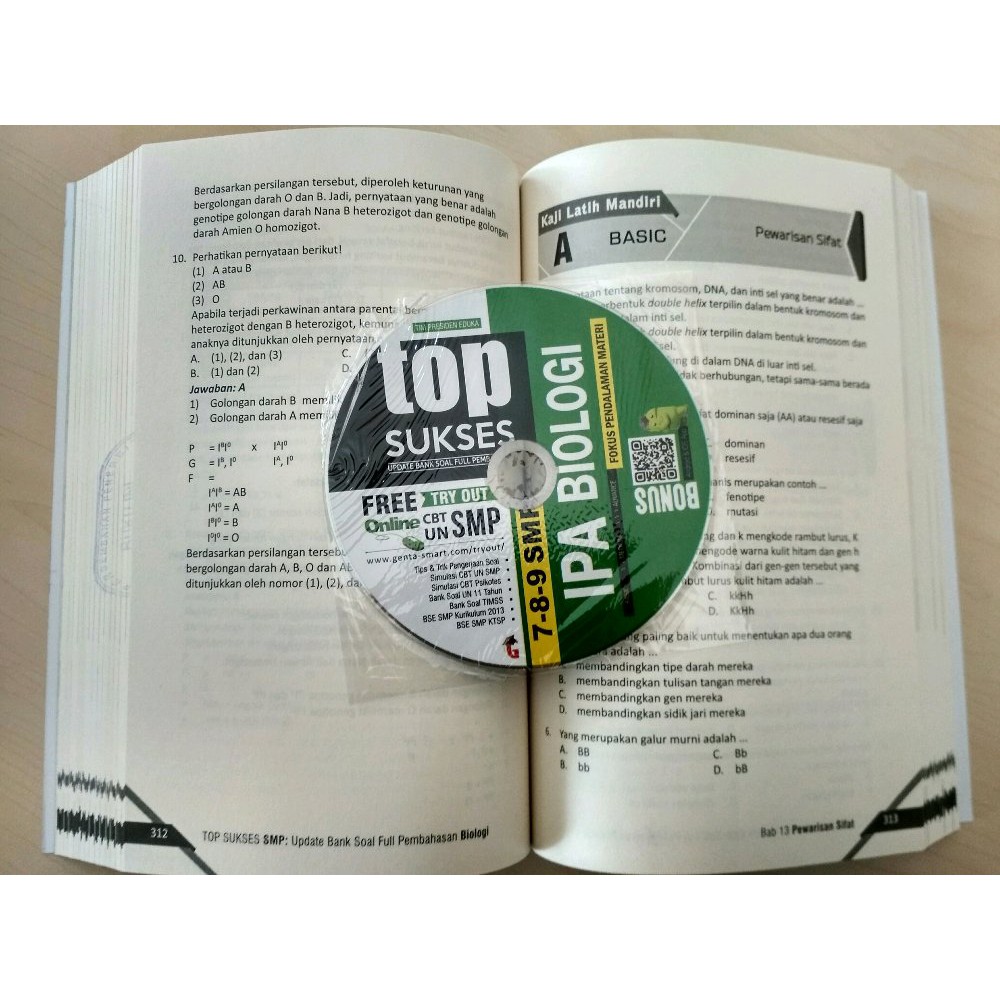 Buku BIOLOGI SMP TOP SUKSES UPDATE BANK SOAL PEMBAHASAN BIOLOGI SMP 7. 8. 9-3