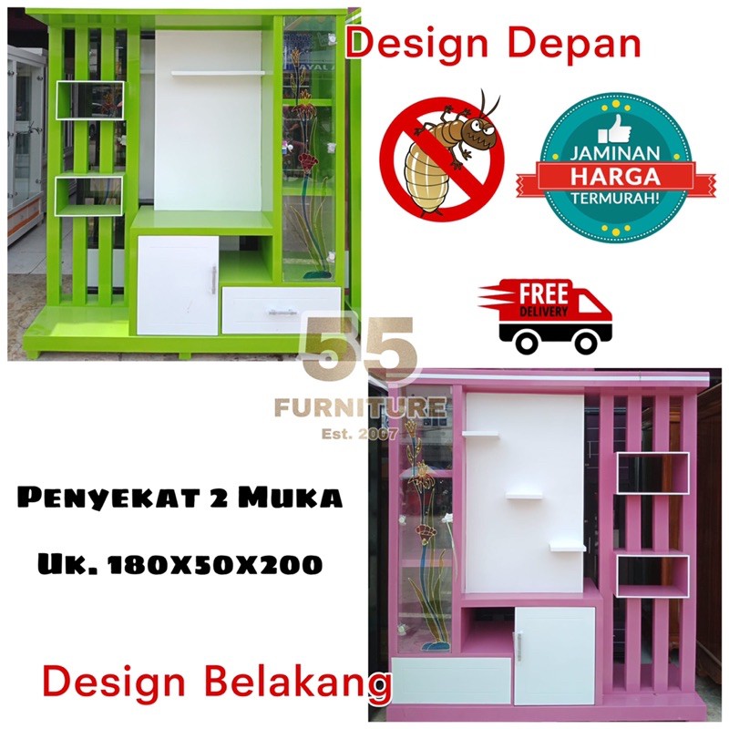 PENYEKAT RUANGAN / LEMARI TV / LEMARI PAJANGAN