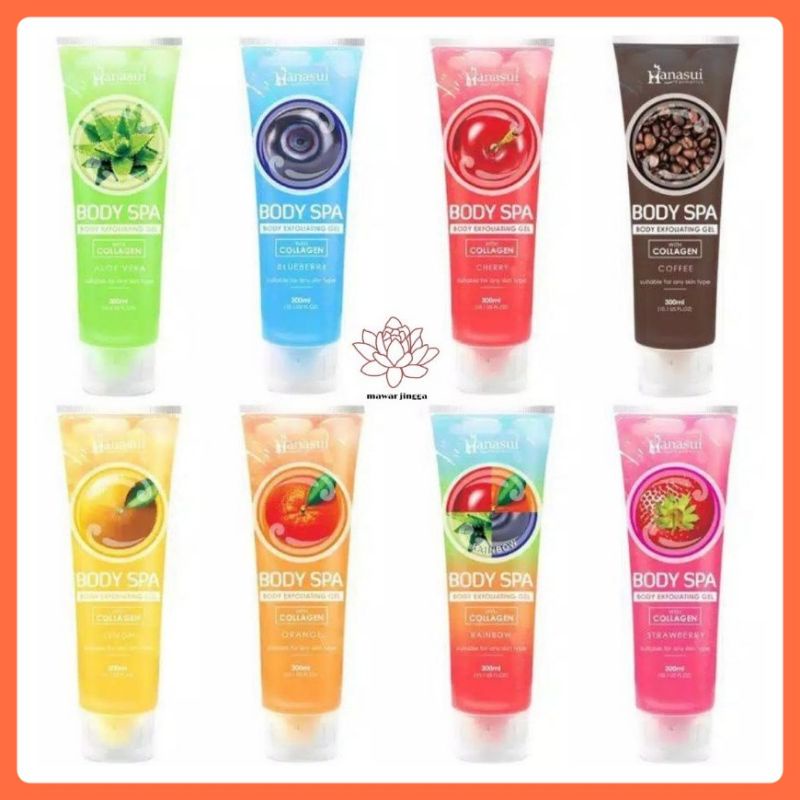 ❤mawarjingga❤ Hanasui Body Spa Body Exfoliating Gel Series 300 ml