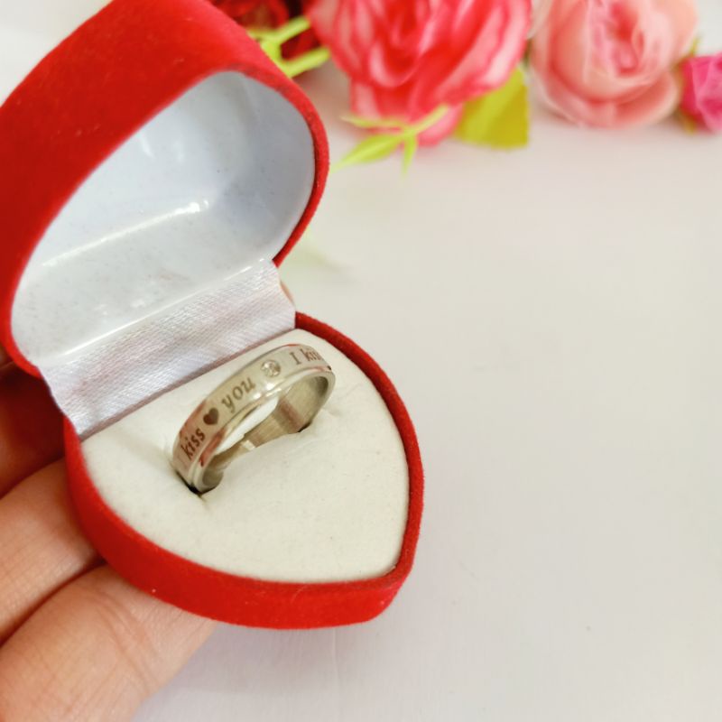 Cincin titanium satuan/couple/cincin tunangan/kawin