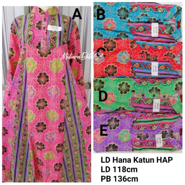 GAMIS BATIK HAP LONGDRESS HANA BUSUI FRIENDLY