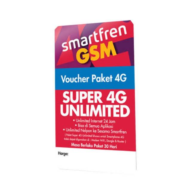 Voucher Data Smartfren Unlimited 30Hari