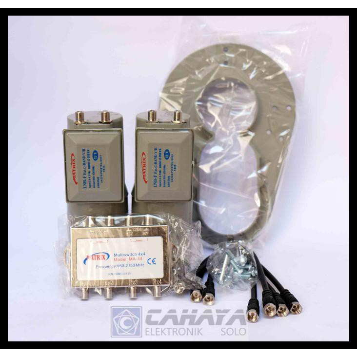 Lnb Matrix 2 In 1 2 Lnb 4 Receiver Multiswitch C Band Berkualitas Kode 431