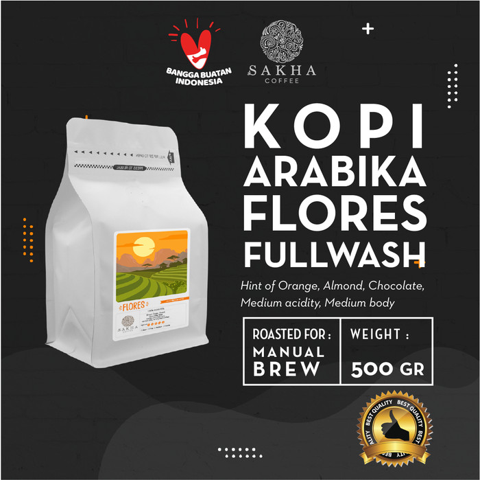 

Kopi Arabika Flores Bajawa Roast For Manual Brew 500 Gram SAKHA COFFEE - KMFLO500