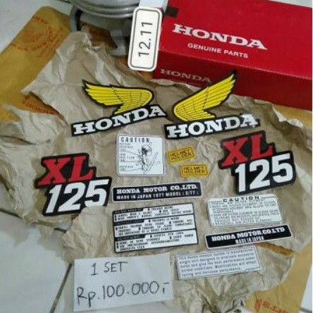 striping ditail honda xl 125