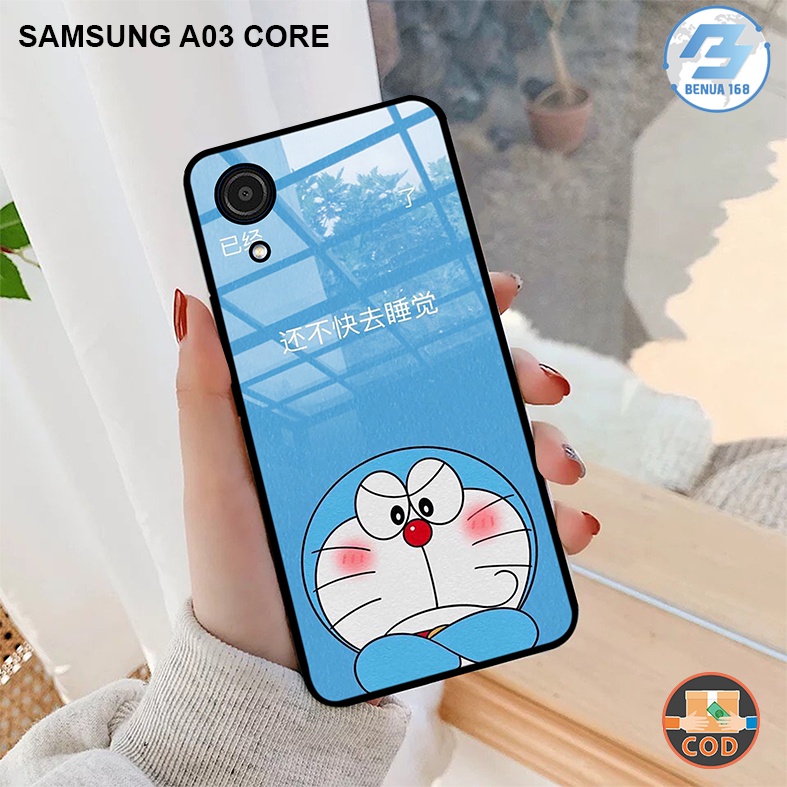 Benua Case - Case DORAEMON Samsung A03 Core A04 A03 A02 A03s A20 A30 A10s - Case Glossy - Fashion Ca