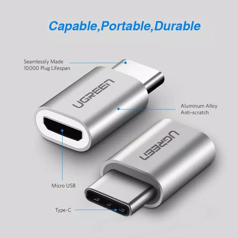 UGREEN Type C to Micro USB OTG Cable Adapter