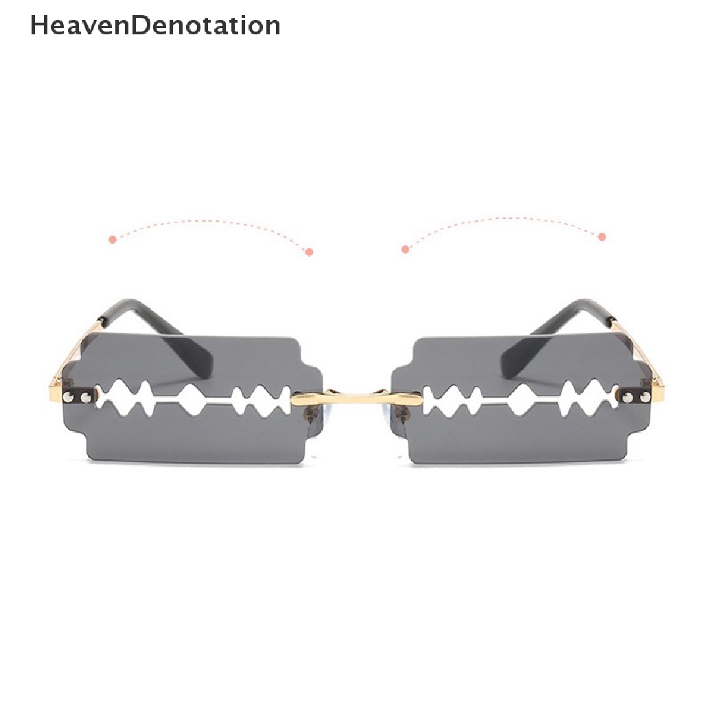 [HeavenDenotation] Fashion Rimless Woman Sunglasses Vintage Unique Frameless Steampunk Eyeglasses