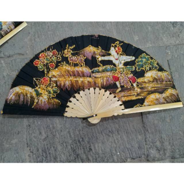 (BISA COD) KIPAS GAMBAR PEMANDANGAN UKURAN BESAR 40x20 cm - SOUVENIR PERNIKAHAN KHAS INDONESIA MURAH