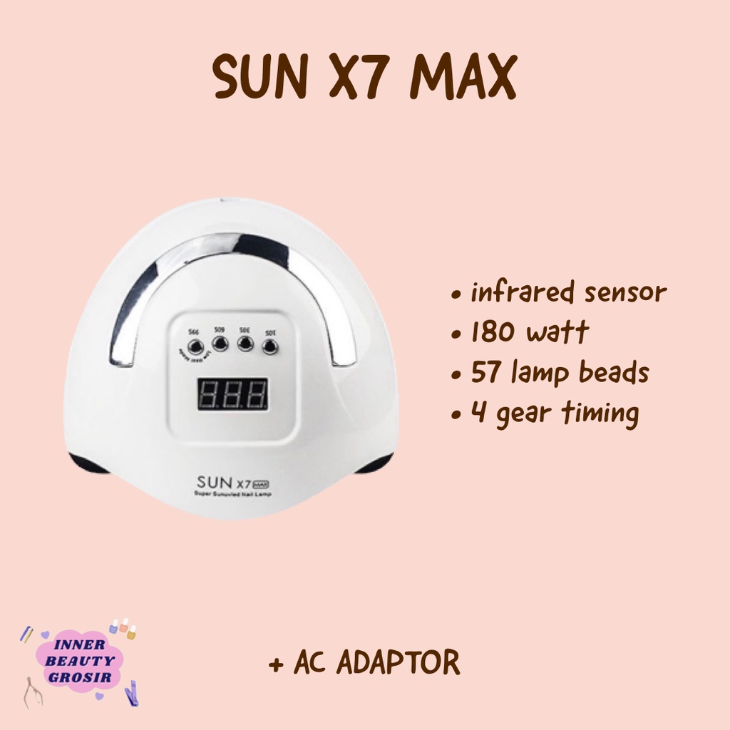 Lampu UV SUN X7 Max / Nail Dryer