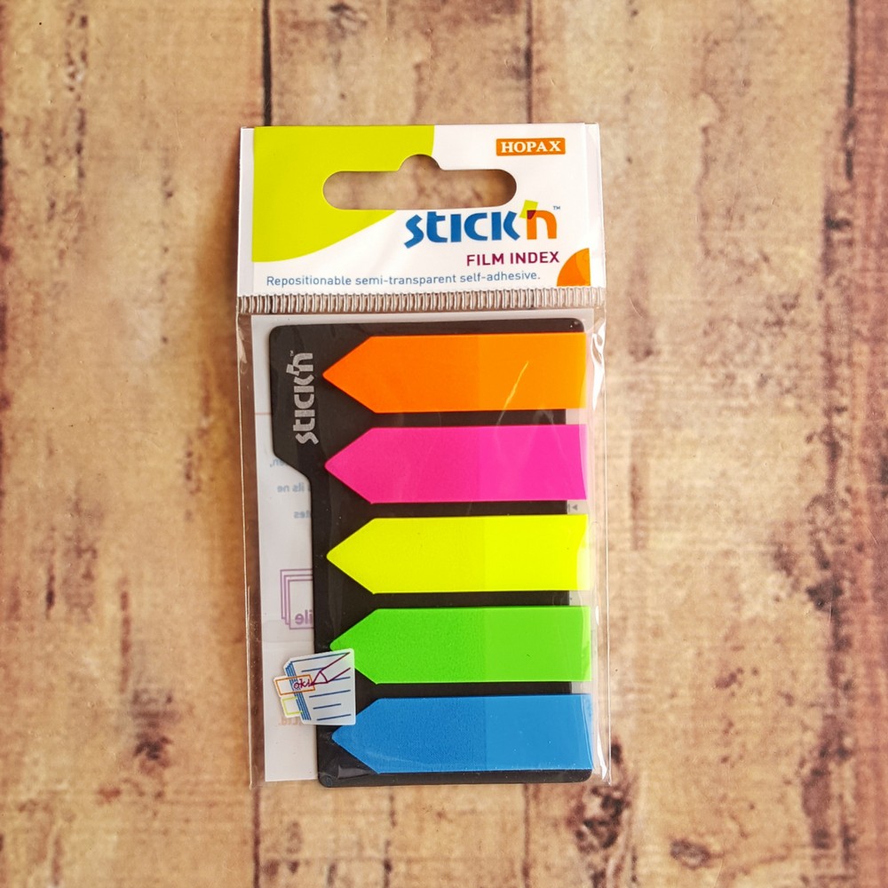 Sticky Notes 42x12mm - Book Marker - Hopax Stick'n film index No. 21143