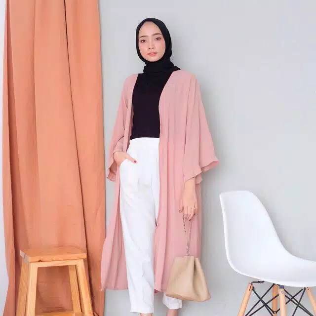 BEFAST - ZEC PJG ABILA Cardigan / Yuuna Long Outer XXL / Cardigan Wanita Panjang / Cardigan Wanita Hijab / Cardigan Polos Panjang / Cardigan Terbaru