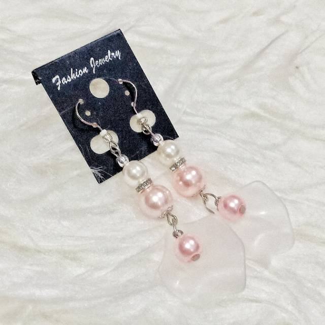 Beatrice Rose Pearl Earrings | Anting Hooks Handmade