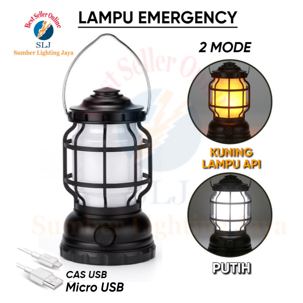 Jual LAMPU EMERGENCY 2 MODE / LAMPU CAMPING CAS / LAMPU LED OUTDOOR