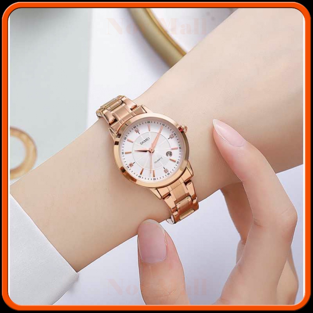 SKMEI Jam Tangan Analog Wanita Strap Stainless Steel - 1819