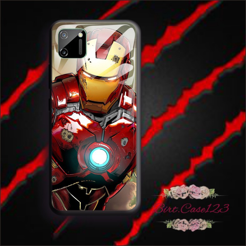 back case glass IRON MAN Realme C1 C2 C3 U1 2 3 5 5i 5s 6 X Xt C11 C15 C12 7 7i pro BC5000