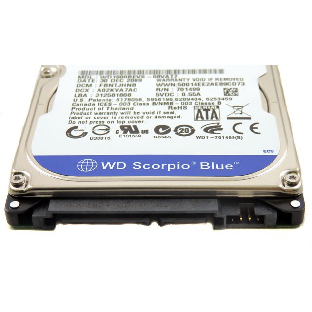 HDD WD 2.5 500GB SCORPIO BLUE  (RESMI) HARD DISK DRIVE