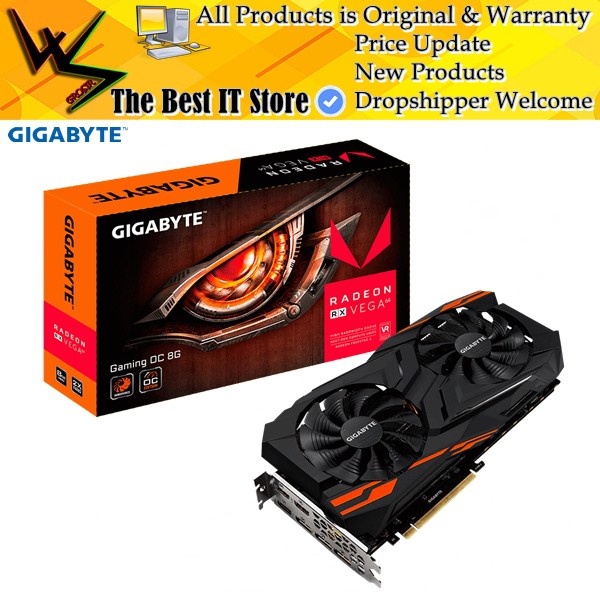 VGA AMD Gigabyte Radeon RX Vega 64 Gaming OC 8G GV-RXVEGA64GAMING OC-8GD