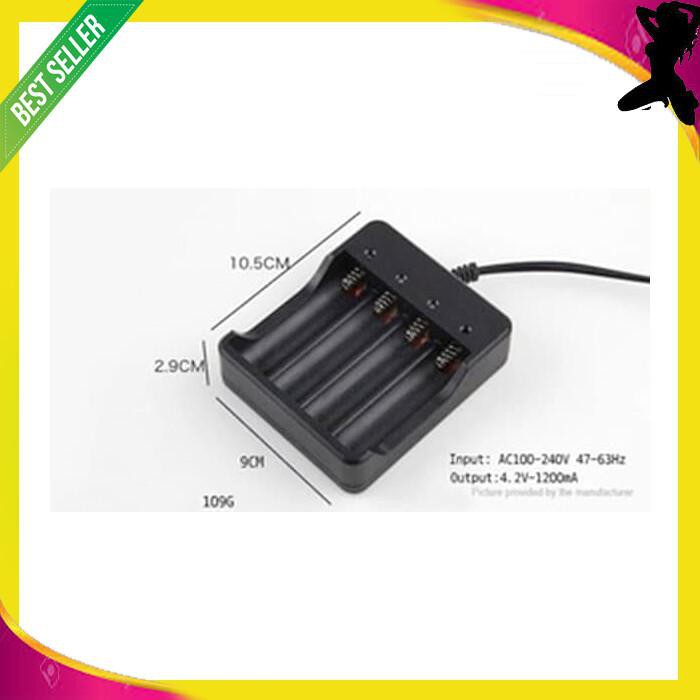 CHARGER 4 SLOT DESKTOP CAS BATERAI 4SLOT 18650