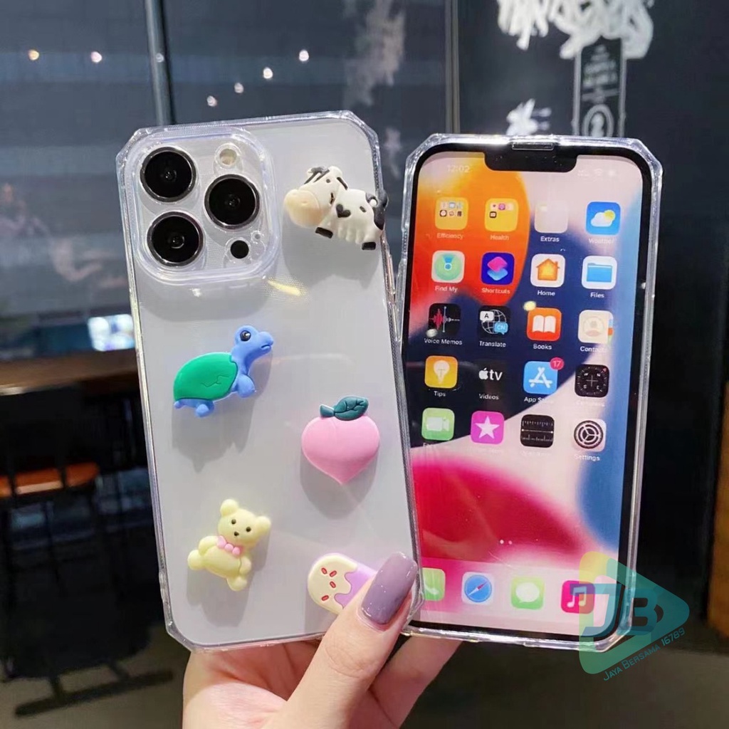 Y022 CLEAR CASE SOFTCASE CLEAR JELLY KARAKTER 3D CUTE XIAOMI REDMI 8 9 9A 9C NOTE 8 9 10 PRO JB5330