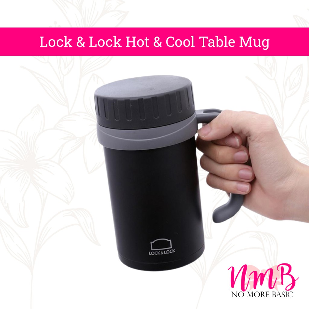 Lock &amp; Lock Hot &amp; Cool Table Mug 500ml - New Basic Outdoor Mug Cup - Gelas Thermos Panas