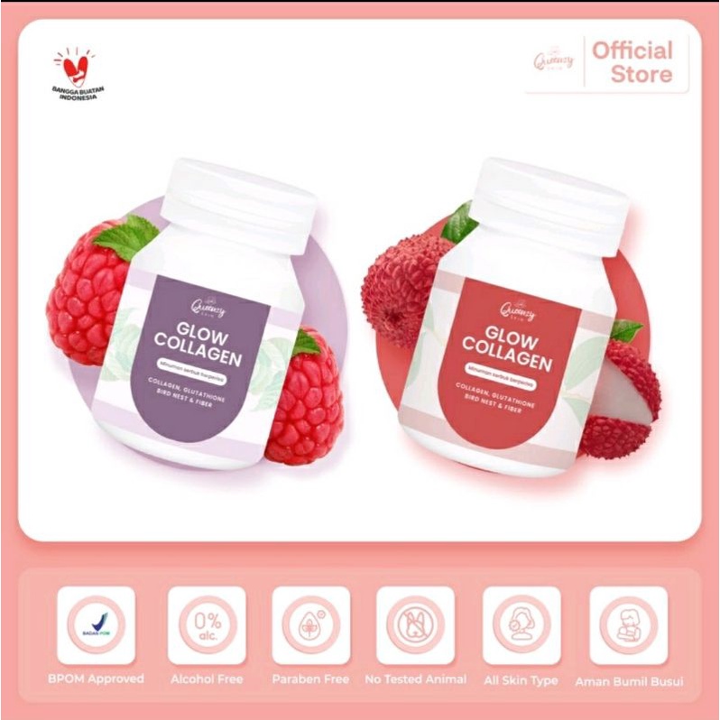GLOW COLLAGEN QUEENZYSKIN/MINUMAN COLLAGEN/MINUMAN SALMON/QUEEZYSKIN/PRODUK QUEENZY