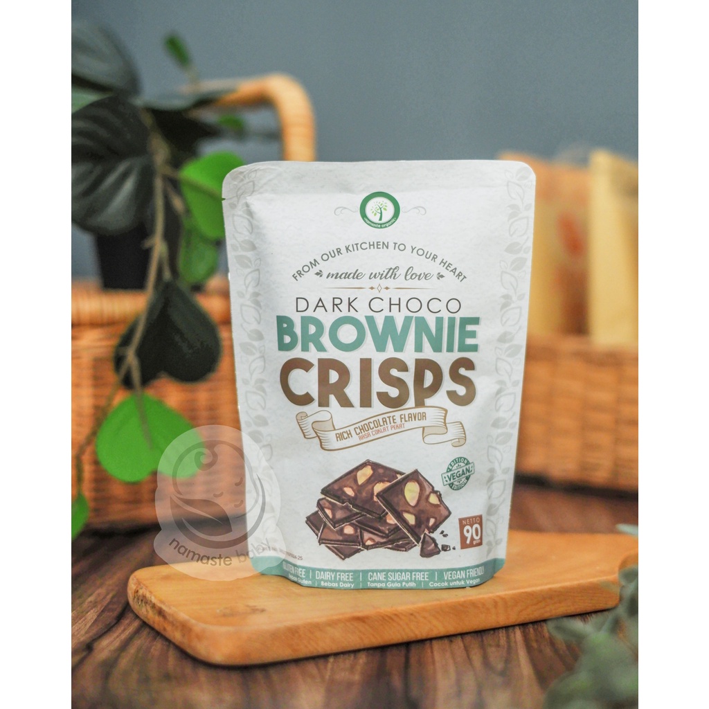 

VEGAN DARK CHOCO BROWNIE CRISPS 90GR