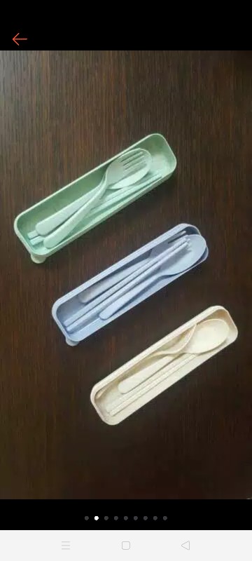 Set Alat Makan Sendok Garpu Sumpit Aman Bersih Melamin