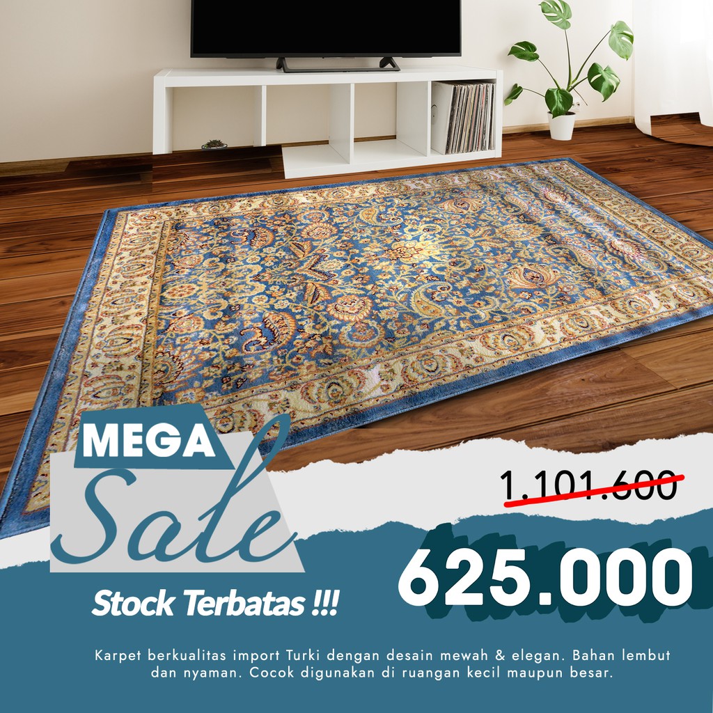 Karpet Permadani Tebal Sufi 120x170 Design Turki - 6040