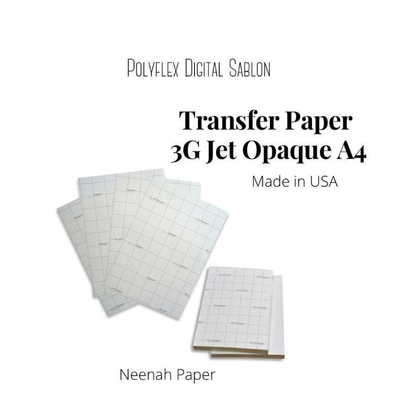 

((BISA COD)) 3G JET OPAQUE TRANSFER PAPER USA UkuranA4 TERMURAH