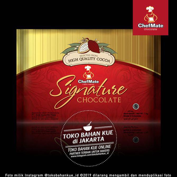 

Chefmate - SIGNATURE Dark Chocolate 1kg Cokelat Batang Coklat Baking
