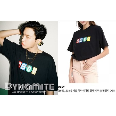 KAOS BTS JHOPE OBEY DYNAMITE KATUN COMBED 30S