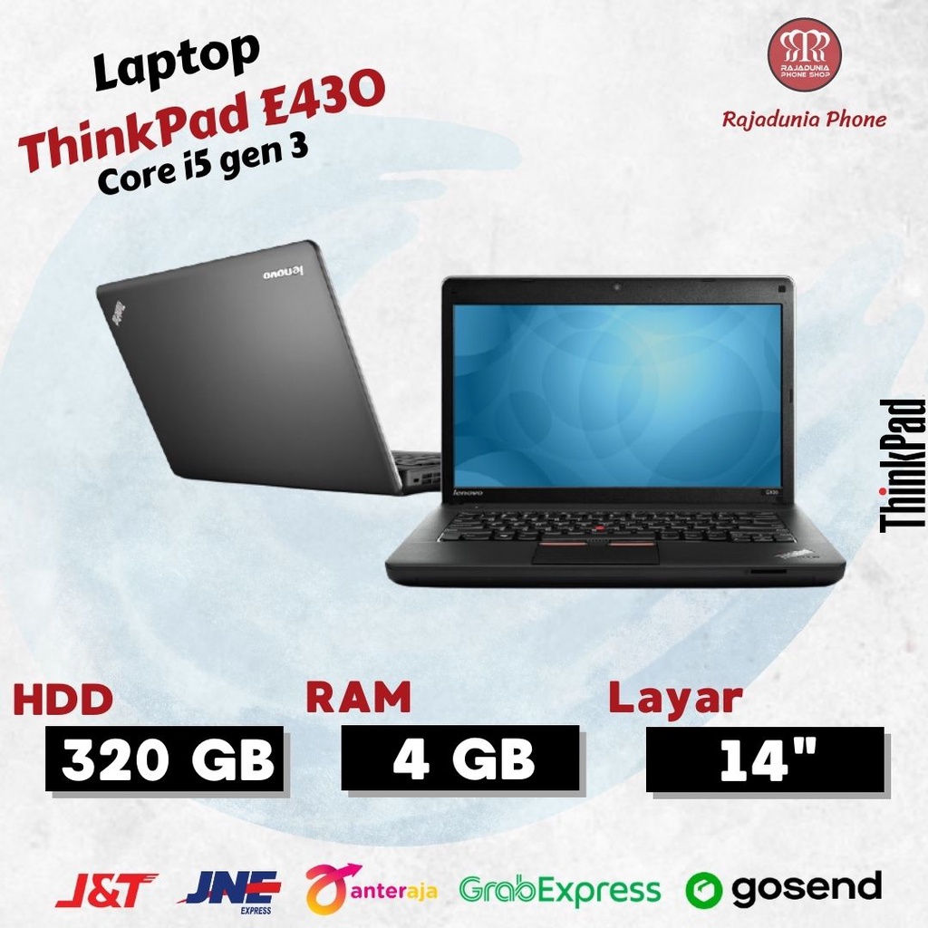 Laptop Lenovo Thinkpad E430 Core i5 Gen 3 Ram 4GB HDD 320GB