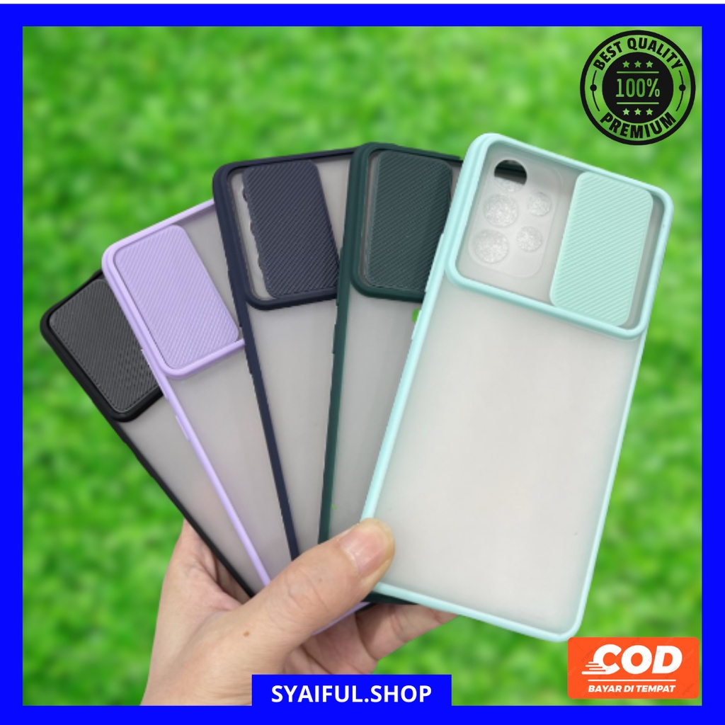 SAMSUNG A73 5G PREMIUM DOVE CASE SHUTTER SLIDE CAMERA