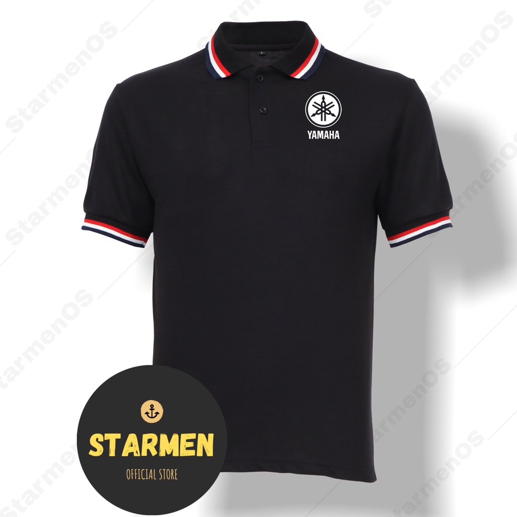 Kaos Polo Shirt Pria Kerah Logo YAMAHA O