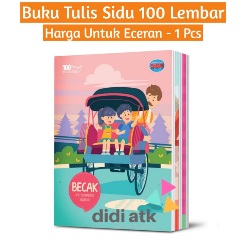 

Buku Tulis Sidu 100 Lembar 1 Pcs Merk Sinar Dunia