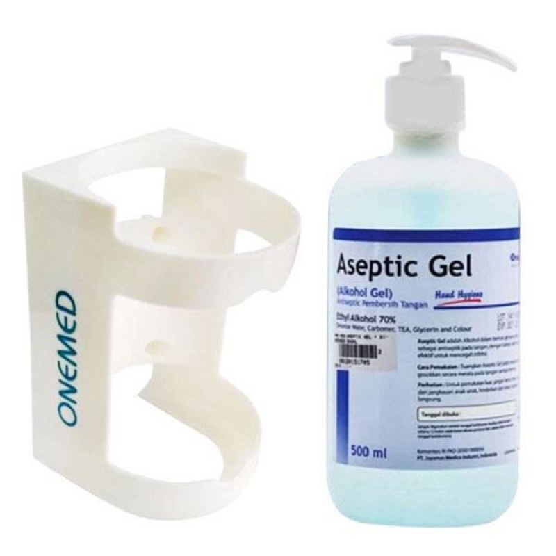 Bracket Aseptic Gel ABS OneMed /Breket Antiseptik Tempat Handsanitizer