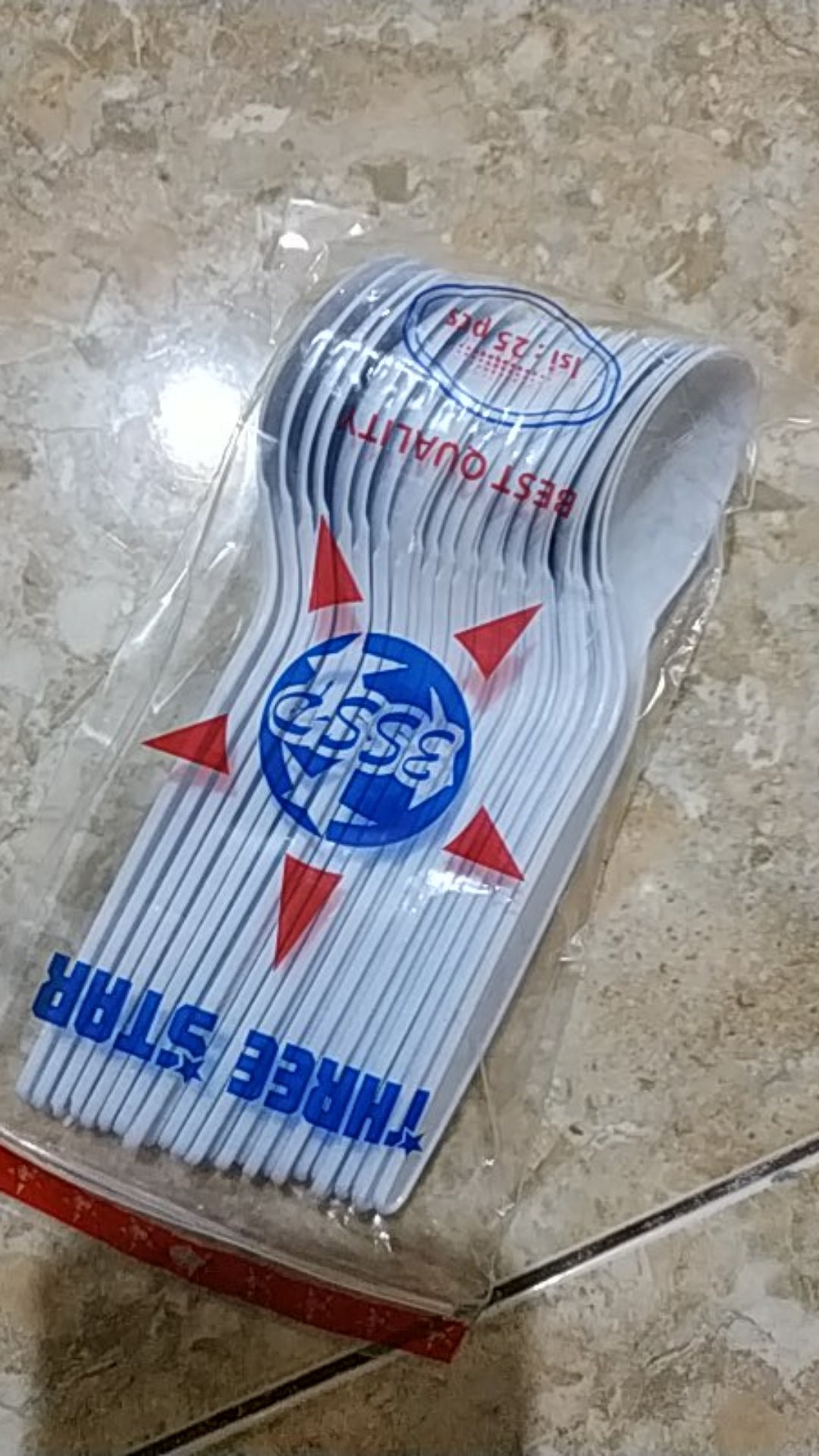 Sendok Makan Plastik Putih Sendok Plastik Isi 25 Pcs