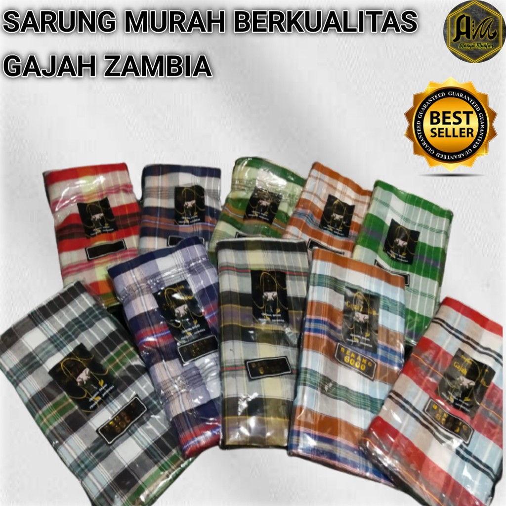 Sarung Gajah Zambia dewasa/Sarung murah dewasa/bahan katun harga grosir/COD