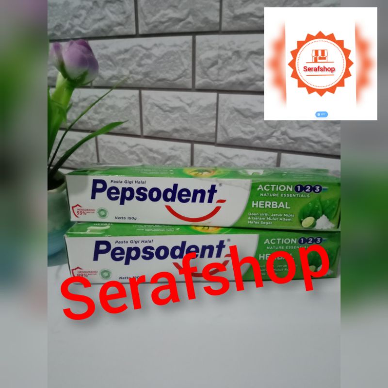 Pepsodent  Action 123 Herbal 190g
