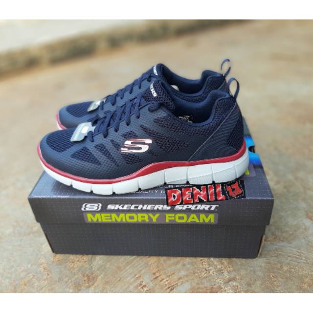 Sepatu Olahraga Running Pria Skechers Strategic Memory Foam Original