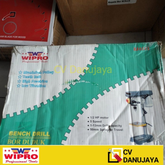 WIPRO Bor Drill Duduk 13mm ZJ4113 Bench Drill 13 mm ZJ 4113