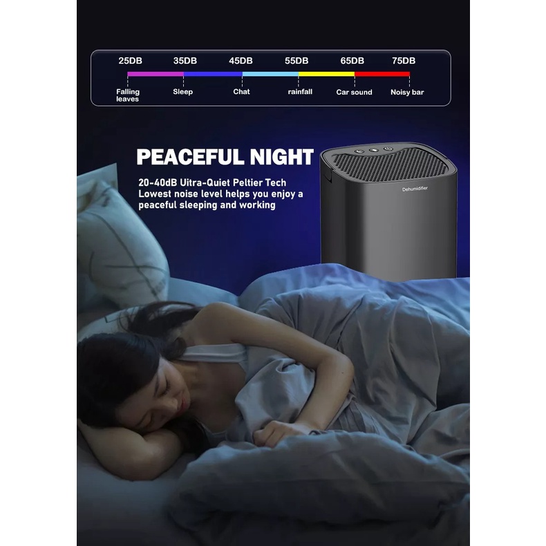 Dehumidifier Air Dryer 35W 1000ml Mini Purifier High Quality