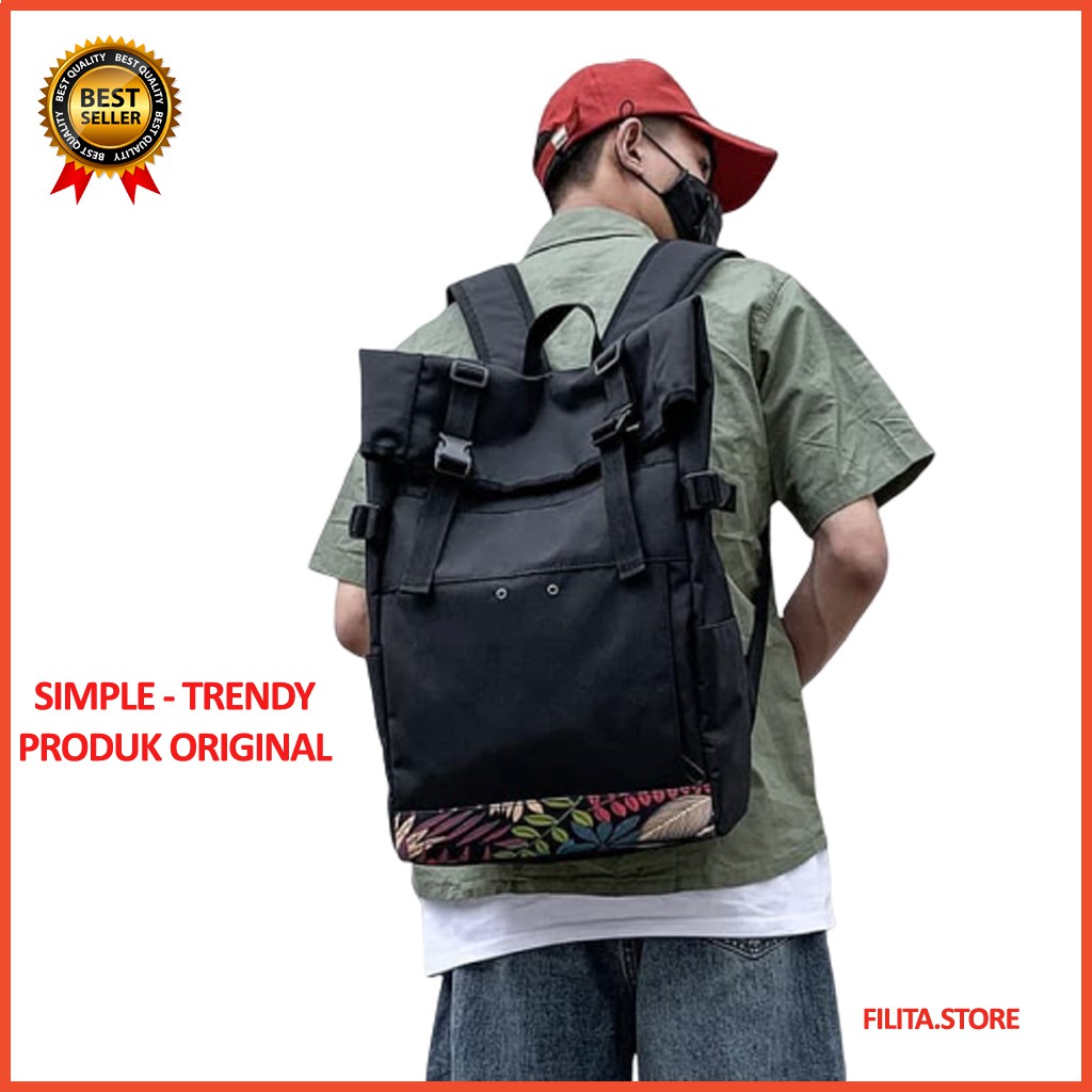 Tas Pria RDN 015 Distro Raindoz Bandung Ransel Punggung S7M6 Tas Gendong Kecil Ransel Laptop Pria Ta