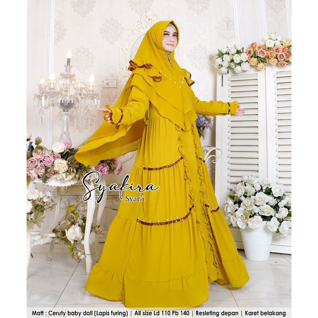 Gamis Muslimah Dress Syari Syakira Terbaru