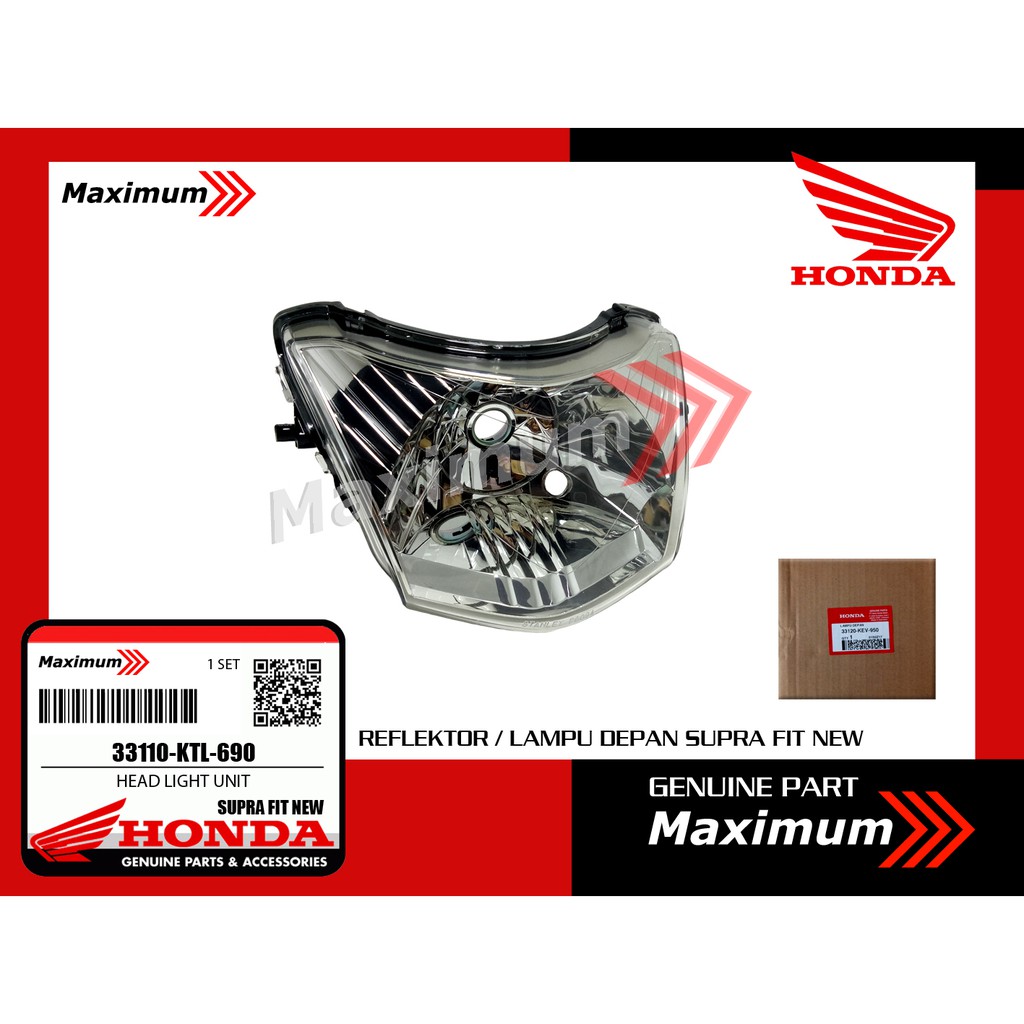 Honda Reflektor Supra Fit New/ Lampu depan Supra Fit New