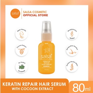 ⭐BAGUS⭐SALSA HAIR SERUM ROSE / GROWTH / KERATIN REPAIR | SERUM RAMBUT SALSA 80ml