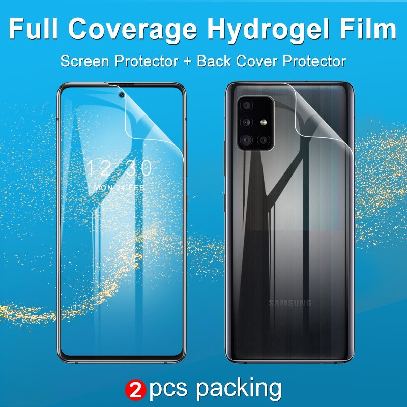 SAMSUNG M32 M62 ANTI GORES HYDROGEL SPY PRIVACY SCREEN GUARD BLACK BUKAN KACA