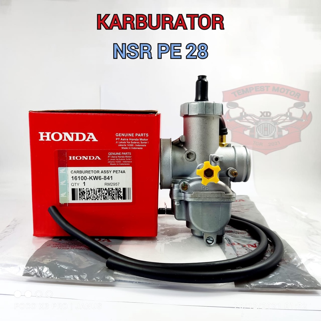 KARBURATOR HONDA PE 28 KW6 KARBU KALBU ORIGINAL NSR PE28 KARBULATOR PE28 CARBU CARBURETOR ORI PE28