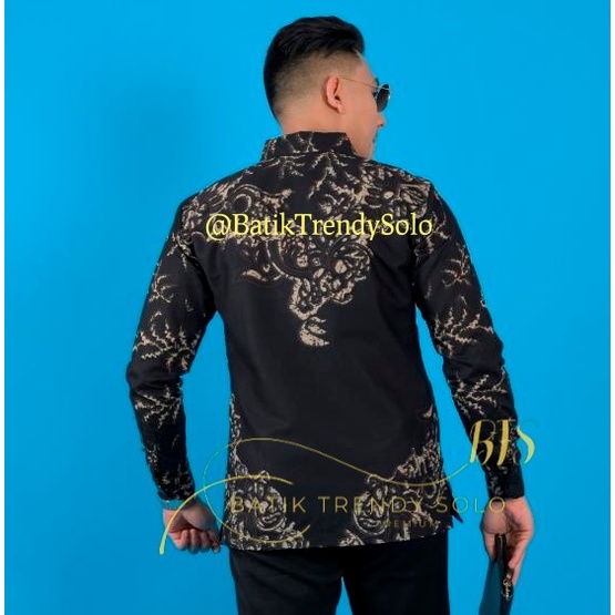 Hem  Kemeja Baju Batik Pria Cowok Laki Laki Slimfit Full Lapis Furing Lengan Panjang Lengan Pendek Original Asli Batik Jumanta Solo Laweyan Size S M L Xl XXL Bahan Katun Premium  25